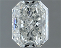 Natural Diamond 1.01 Carats, Radiant with  Cut, G Color, SI2 Clarity and Certified by IGI