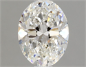 Natural Diamond 0.70 Carats, Oval with  Cut, F Color, VVS2 Clarity and Certified by GIA