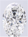 Natural Diamond 4.20 Carats, Oval with  Cut, G Color, SI1 Clarity and Certified by GIA