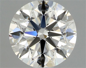 Picture of Natural Diamond 0.70 Carats, Round with Excellent Cut, I Color, VS2 Clarity and Certified by GIA