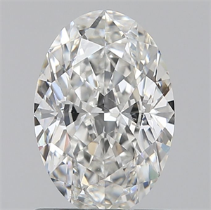 Foto Diamante Natural 0.90 quilates, Ovalado , Color F, claridad SI1 y certificado GIA de