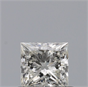 Diamante Natural 0.50 quilates, Princesa , Color J, claridad VVS1 y certificado GIA