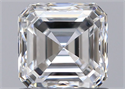 Natural Diamond 0.92 Carats, Asscher with  Cut, E Color, VS1 Clarity and Certified by GIA