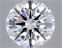 Lab Grown Diamond 4.03 Carats, Round with Ideal Cut, D Color, VVS1 Clarity and Certified by IGI