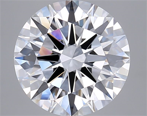 Picture of Lab Grown Diamond 4.03 Carats, Round with Ideal Cut, D Color, VVS1 Clarity and Certified by IGI