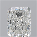 Natural Diamond 1.50 Carats, Radiant with  Cut, H Color, SI1 Clarity and Certified by GIA