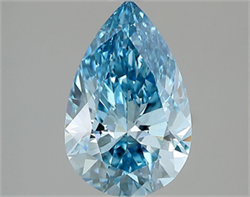 Picture of Lab Grown Diamond 1.99 Carats, Pear with  Cut, Fancy Vivid Blue Color, VS1 Clarity and Certified by IGI