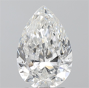 Foto Diamante Natural 2.01 quilates, De pera , Color F, claridad SI2 y certificado GIA de