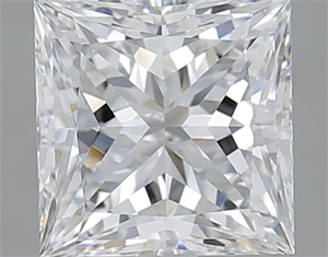 Picture of Natural Diamond 2.03 Carats, Princess with  Cut, D Color, VVS1 Clarity and Certified by GIA