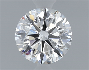 Picture of Natural Diamond 0.52 Carats, Round with Excellent Cut, D Color, VS2 Clarity and Certified by GIA