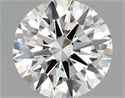 Lab Grown Diamond 1.47 Carats, Round with Ideal Cut, D Color, VS2 Clarity and Certified by IGI