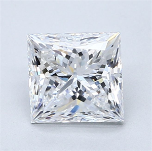 Picture of Natural Diamond 2.01 Carats, Princess with  Cut, D Color, VVS2 Clarity and Certified by GIA