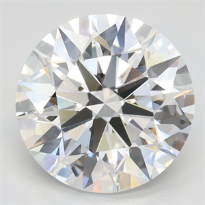 Picture of Lab Grown Diamond 3.33 Carats, Round with Ideal Cut, D Color, IF Clarity and Certified by IGI