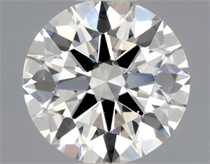 Picture of Natural Diamond 0.51 Carats, Round with Excellent Cut, H Color, VS2 Clarity and Certified by GIA