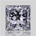 Natural Diamond 0.90 Carats, Princess with  Cut, H Color, VVS1 Clarity and Certified by GIA