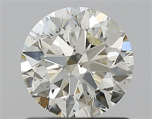 Picture of Natural Diamond 1.02 Carats, Round with Excellent Cut, M Color, SI2 Clarity and Certified by GIA