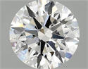 Del inventario de diamantes de laboratorio, 2.10 quilates, Redondo , Color F, claridad VVS2 y certificado IGI