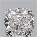 Natural Diamond 0.76 Carats, Cushion with  Cut, D Color, VVS1 Clarity and Certified by GIA