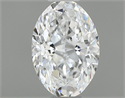 Diamante Natural 0.41 quilates, Ovalado , Color E, claridad SI1 y certificado GIA