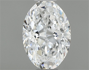 Foto Diamante Natural 0.41 quilates, Ovalado , Color E, claridad SI1 y certificado GIA de
