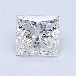 Foto Diamante Natural 1.50 quilates, Princesa , Color G, claridad SI2 y certificado GIA de