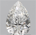 Diamante Natural 0.13 quilates, De pera , Color E, claridad SI1 y certificado IGI