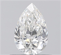 Diamante Natural 0.53 quilates, De pera , Color F, claridad VS2 y certificado IGI