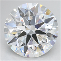 Lab Grown Diamond 5.54 Carats, Round with Excellent Cut, D Color, VVS1 Clarity and Certified by GIA