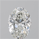 Natural Diamond 1.21 Carats, Oval with  Cut, G Color, SI1 Clarity and Certified by GIA