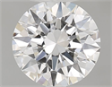 Natural Diamond 0.58 Carats, Round with Excellent Cut, E Color, IF Clarity and Certified by GIA