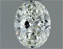 Natural Diamond 0.60 Carats, Oval with  Cut, I Color, VS1 Clarity and Certified by IGI