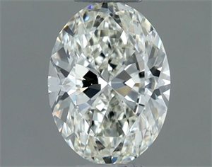 Picture of Natural Diamond 0.60 Carats, Oval with  Cut, I Color, VS1 Clarity and Certified by IGI
