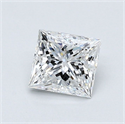 Diamante Natural 0.80 quilates, Princesa , Color D, claridad VS2 y certificado GIA