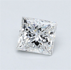 Foto Diamante Natural 0.80 quilates, Princesa , Color D, claridad VS2 y certificado GIA de