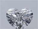 Natural Diamond 0.31 Carats, Heart with  Cut, D Color, VVS2 Clarity and Certified by GIA