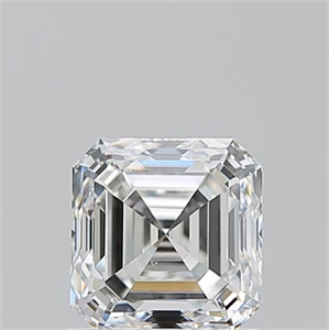 Foto Diamante Natural 1.01 quilates, Asscher , Color F, claridad VS2 y certificado GIA de