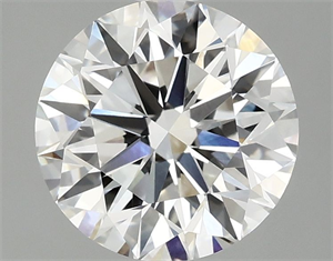 Picture of Lab Grown Diamond 2.57 Carats, Round with Excellent Cut, F Color, VVS2 Clarity and Certified by IGI
