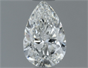 Natural Diamond 0.50 Carats, Pear with  Cut, G Color, VS2 Clarity and Certified by GIA