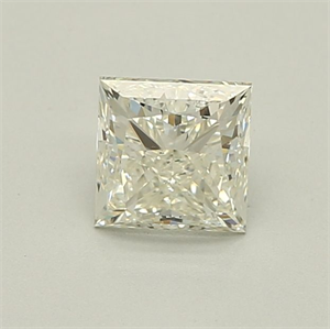 Picture of Natural Diamond 0.90 Carats, Princess with  Cut, I Color, VS1 Clarity and Certified by IGI