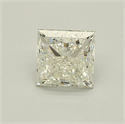 Natural Diamond 0.90 Carats, Princess with  Cut, I Color, VS1 Clarity and Certified by IGI