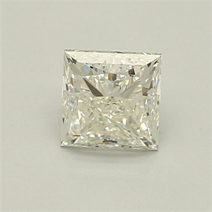 Picture of Natural Diamond 0.90 Carats, Princess with  Cut, I Color, VS1 Clarity and Certified by IGI
