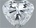 Natural Diamond 0.40 Carats, Heart with  Cut, F Color, VVS2 Clarity and Certified by GIA