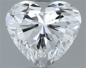 Picture of Natural Diamond 0.40 Carats, Heart with  Cut, F Color, VVS2 Clarity and Certified by GIA