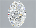 Diamante Natural 1.80 quilates, Ovalado , Color F, claridad VVS2 y certificado GIA