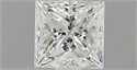 Natural Diamond 0.90 Carats, Princess with  Cut, H Color, VVS1 Clarity and Certified by IGI