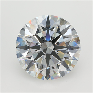 Picture of Lab Grown Diamond 5.44 Carats, Round with Ideal Cut, F Color, VVS2 Clarity and Certified by IGI