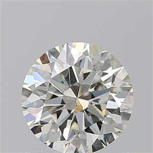 Picture of Natural Diamond 1.01 Carats, Round with Excellent Cut, K Color, VS2 Clarity and Certified by GIA