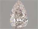 Diamante Natural 0.51 quilates, De pera , Color J, claridad IF y certificado GIA