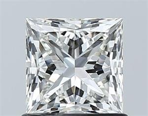 Picture of Natural Diamond 1.00 Carats, Princess with  Cut, H Color, VVS2 Clarity and Certified by GIA