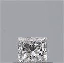 Natural Diamond 0.26 Carats, Princess with  Cut, D Color, VVS2 Clarity and Certified by GIA